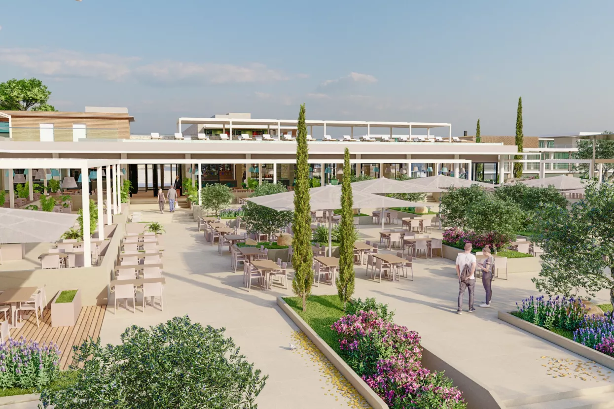 Ugostiteljsko-zabavni centar na plaži, Turisthotel