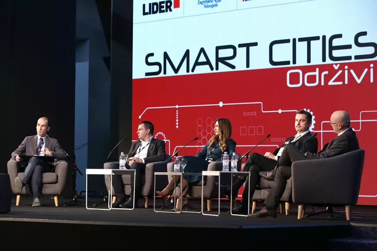 SMART CITIES 2023. Panel Digitalna transformacija gradova - Zeleno i pametno, panel 1. Marko Ercegović, Dario Hrebak, Jasenka Augu&scaron;tan - Pentek, Goran Težak i Tomislav Marić