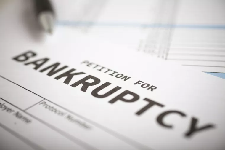 bankrot, propast