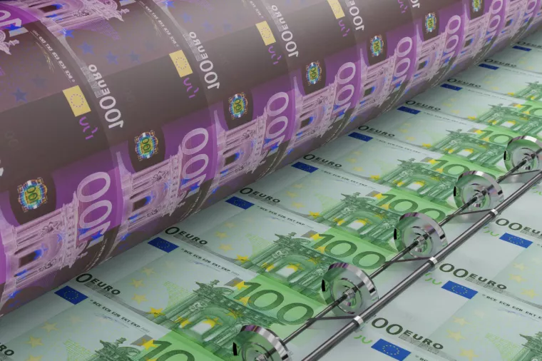 euri, printanje novaca, printanje eura