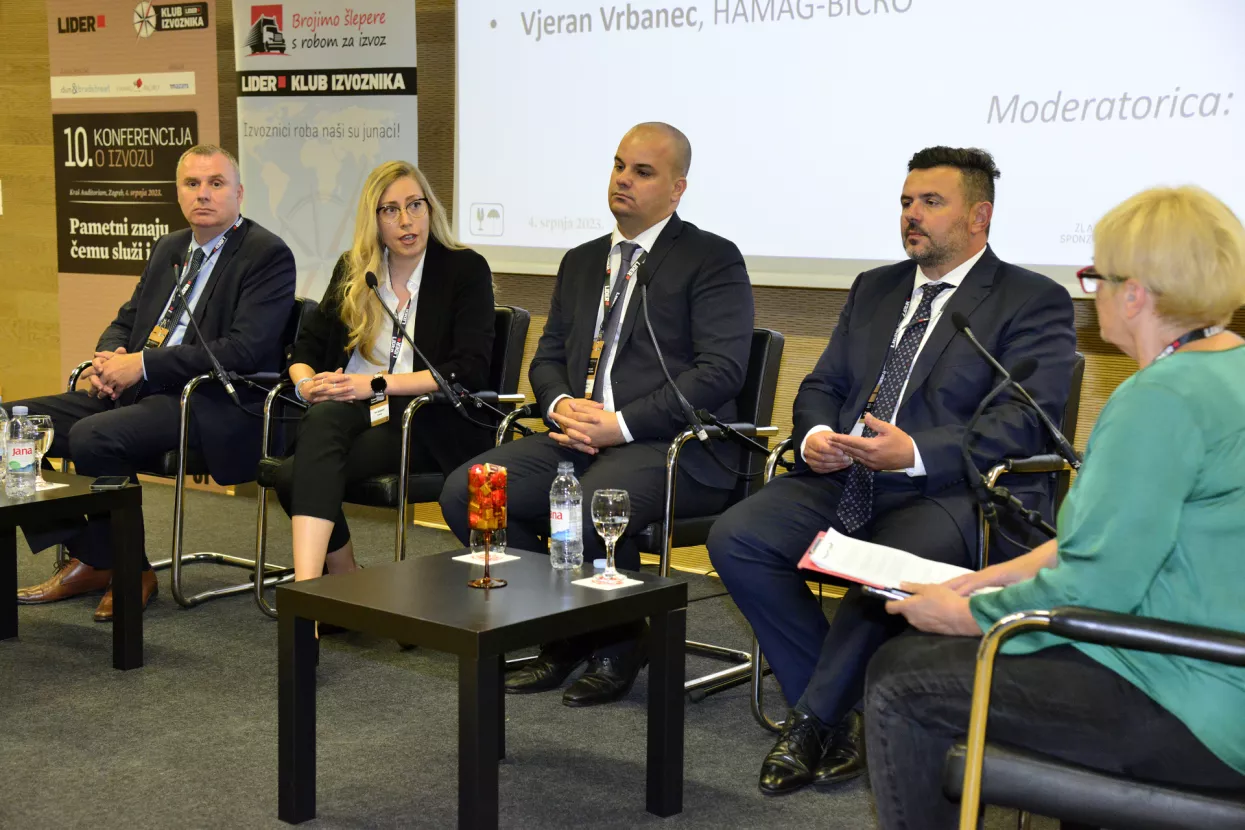 10. konferencija o izvozu, Hrvoje Čuvalo, Ines Ignjatović, Josip Lasić, Vjeran Vrbanec, Manuela Ta&scaron;ler