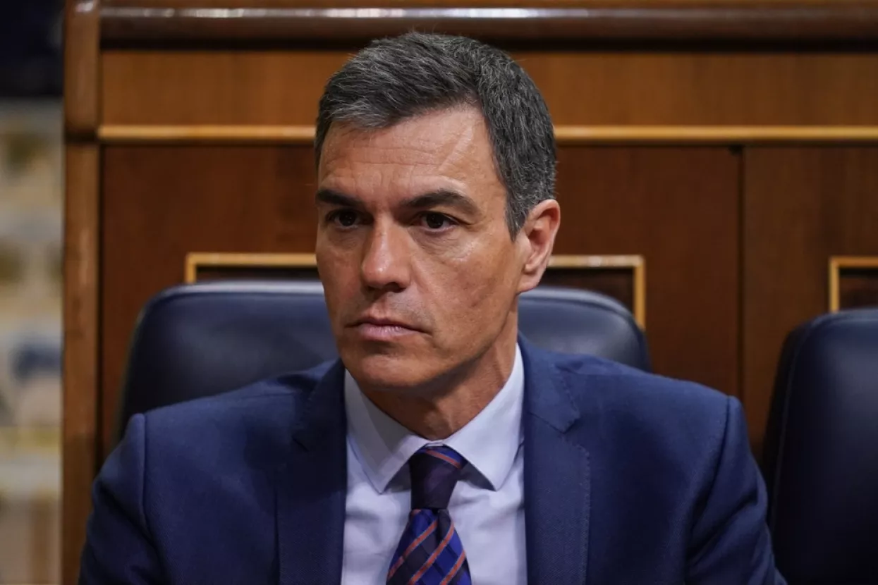 Madrid Spain; 04 26 2023Pedro Sanchez Perez-Castej&Atilde;&sup3;n Prime Minister of Spain and general secretary of spanish socialist party during intervention in the spanish congress of deputies<br>Pedro S&aacute;nchez