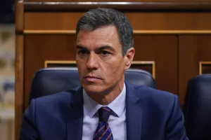 Madrid Spain; 04 26 2023Pedro Sanchez Perez-Castej&Atilde;&sup3;n Prime Minister of Spain and general secretary of spanish socialist party during intervention in the spanish congress of deputies<br>Pedro S&aacute;nchez