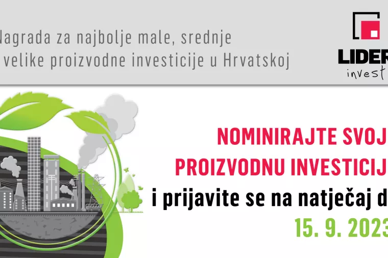 Lider invest produljeni natječaj, 2023