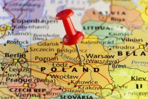Poljska, karta