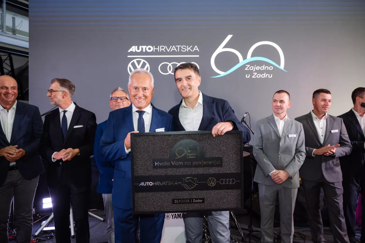 Obilježena proslava 60 godina zajedničke suradnje Auto Hrvatske sa markama Volkswagen i Audi u Zadru