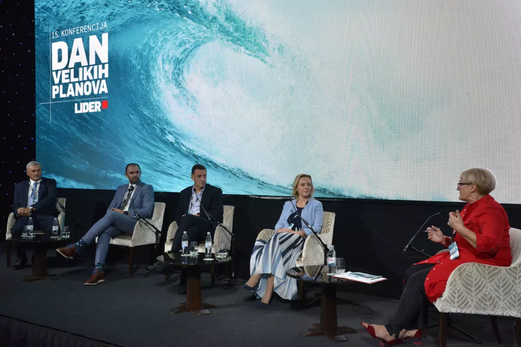 Dan velikih planova 2023. Razvoj poslovanja -prilike i opasnosti, Željko Vučemil, Josip Bičević, Roberto Kutić, Zrinka Bokilić, Manuela Ta&scaron;ler
