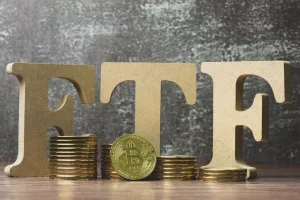 ETF and Bitcoin concept.