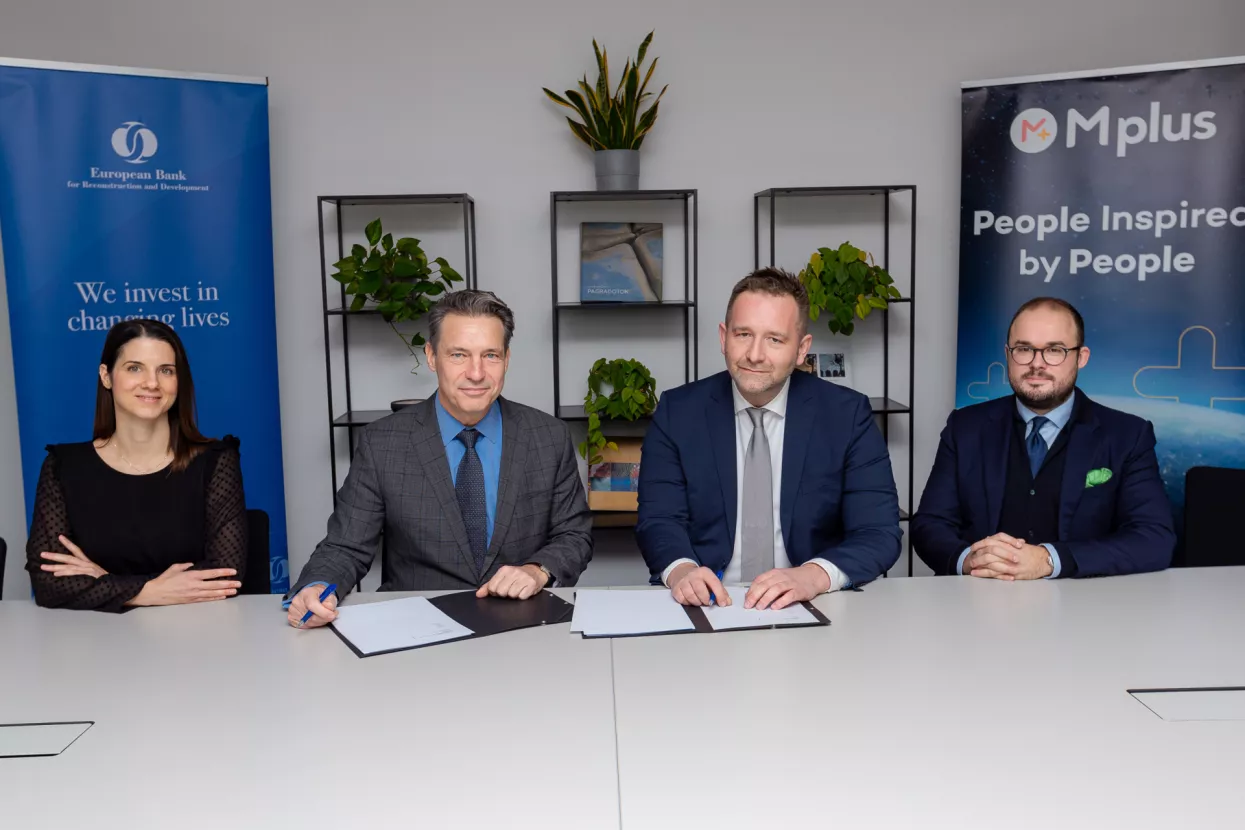 Petra Vučinić, Principal Banker, Mark Davis, Darko Horvat i Luka Ore&scaron;ković, predsjednik Savjetodavnog odbora Mplus grupe