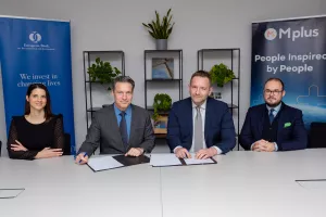 Petra Vučinić, Principal Banker, Mark Davis, Darko Horvat i Luka Ore&scaron;ković, predsjednik Savjetodavnog odbora Mplus grupe