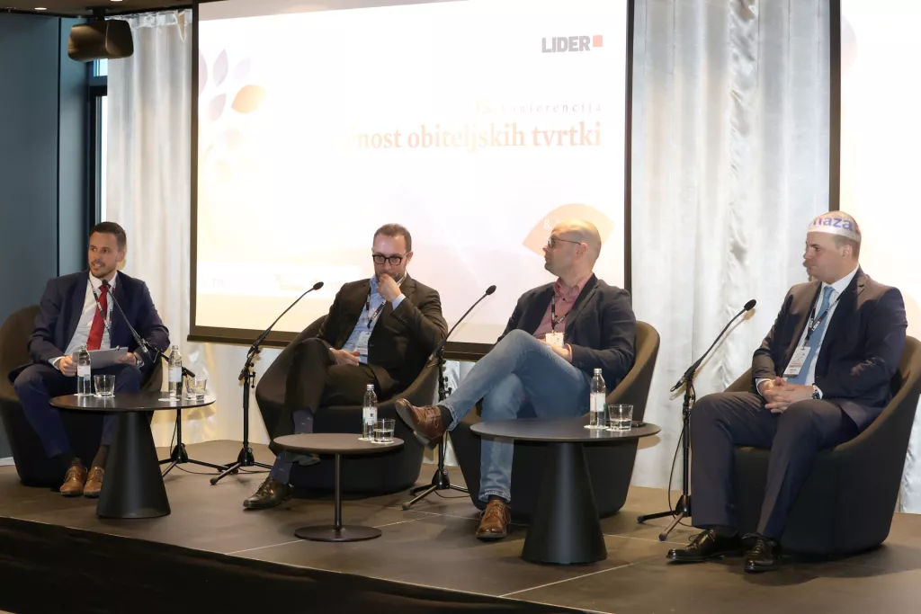 Budućnost obiteljskih tvrtki 2024. Panel 3: Lovre Botica, Darko Drozdek, Marko Galić, Josip Lasić