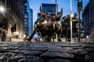 Bull market, wall street