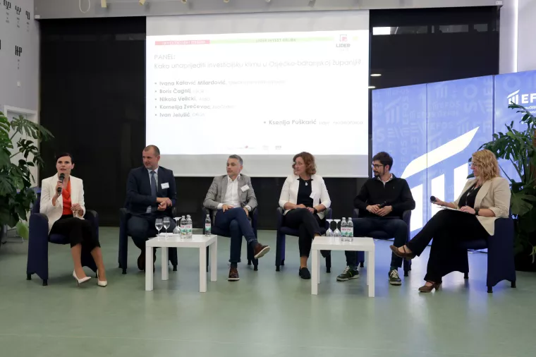 Lider invest Osijek, Panel: Ivana Katavić Milardović, Boris Čagalj, Nikola Velicki, Kornelija Zvečevac, Ivan Jelu&scaron;ić i Ksenija Pu&scaron;karić