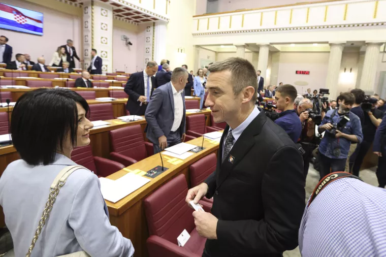 Konstituirajuća sjednica 11. saziva Hrvatskog sabora.Ivan Penava