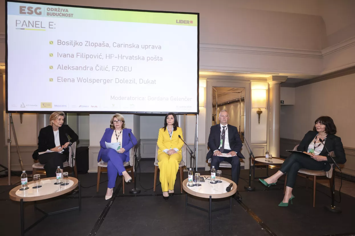 ESG- Održiva budućnost. Panel E: Elenom Wolsperger Dolezil, Aleksandra Čilić, Ivana Filipović, Bosiljko Zlopa&scaron;a.