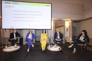 ESG- Održiva budućnost. Panel E: Elenom Wolsperger Dolezil, Aleksandra Čilić, Ivana Filipović, Bosiljko Zlopa&scaron;a.