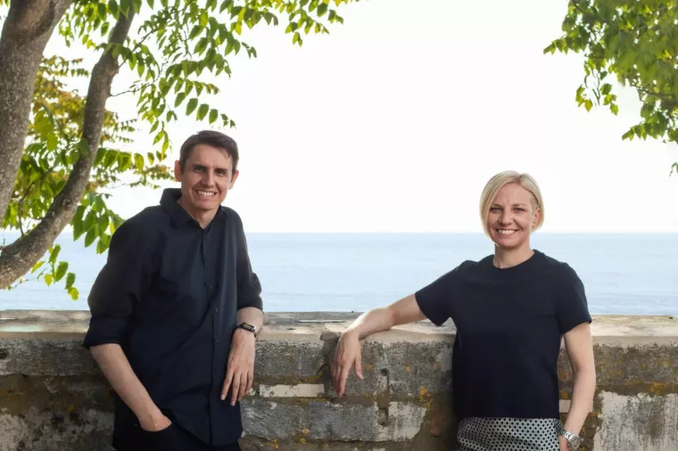 Suosnivači Studija Tumpić/Prenc, Anselmo Tumpić i Sara Prenc Opačić
