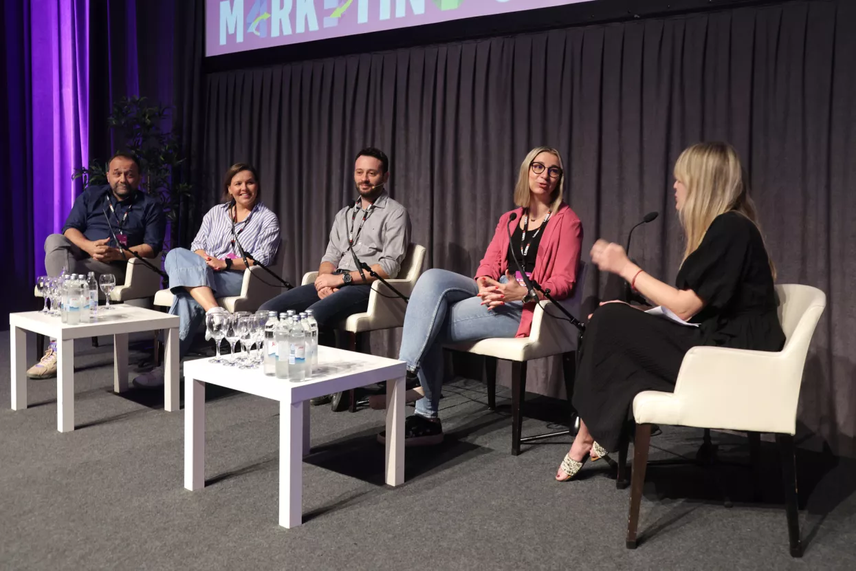 MARKETING AND SALES BY NUMBERS 2024. Panel "8 sekundi za komunikaciju bez pogre&scaron;ke" Hrvoje &Scaron;kurla, Mia Lasić, Marko Jambre&scaron;ić, Ivana Postužin i Sandra Babić