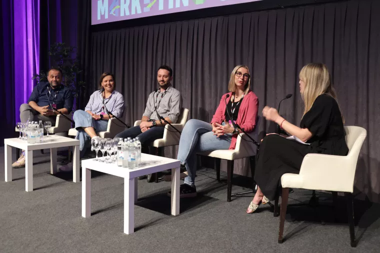 MARKETING AND SALES BY NUMBERS 2024. Panel "8 sekundi za komunikaciju bez pogre&scaron;ke" Hrvoje &Scaron;kurla, Mia Lasić, Marko Jambre&scaron;ić, Ivana Postužin i Sandra Babić
