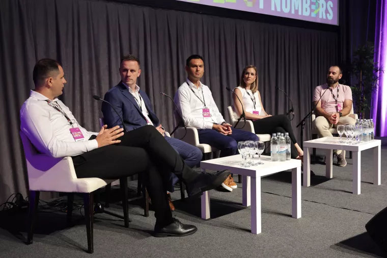 MARKETING AND SALES BY NUMBERS 2024. Panel "Kako do konverzije?" Zvonimir &Scaron;imić, Ivan Horvat, Ivica Kruhek, Ana Radi&scaron;ić i Dino Ore&scaron;ki
