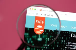 Ostersund, Sweden - Oct 20, 2022 FATF website. The Financial Action Task Force or (FATF) is the global money laundering and terrorist financing watchdog, regulator
