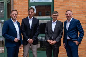 Gerhard Schlattl (Advantage Austrija), Tin Ban (Wienerberger), Njegova Ekselencija dr. Markus Wuketich i Tomislav Franko (Wienerberger)_