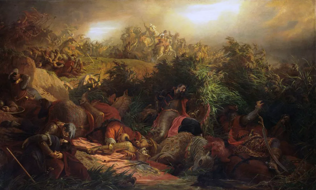 Mohačka bitka 1526., slika, Bertalan Sz&eacute;kely,1866.