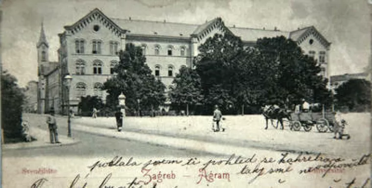 Zagrebačko sveučili&scaron;te 1905., razglednica