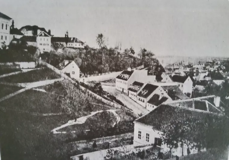 Pogled na Grič oko 1860. godine