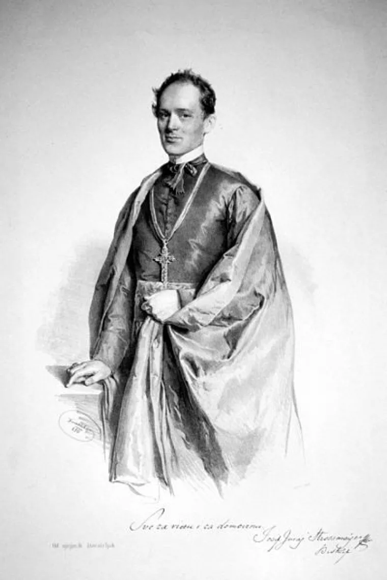 Mladi biskup Josip Juraj Strossmayer, 1850.