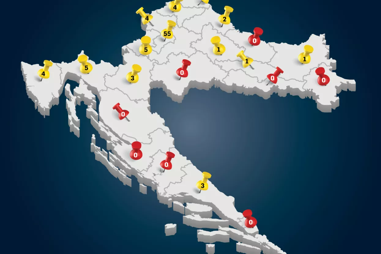 Karta HR pribadače, 500 najboljih