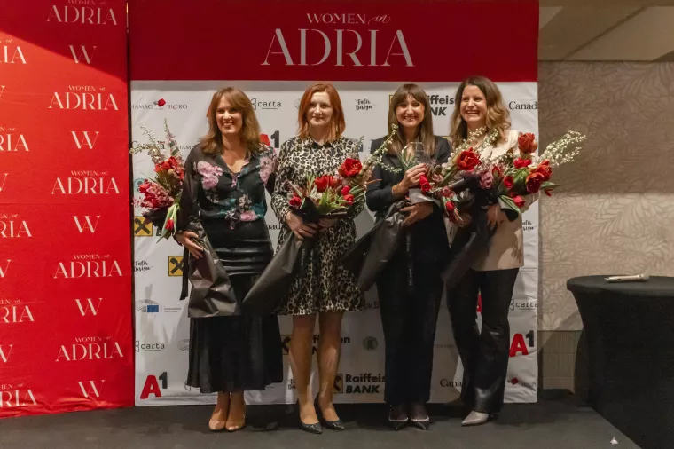 Lana &Scaron;iljeg, Valerija Bla&scaron;ković, Branka Hinter i Ružica Božić CerovacNajbolje hrvatske poduzetnice 2024.