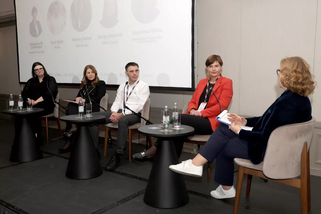 Kontroling 2024. C- panel: Izazovi transformacije - pogled s vrha. Silvija Novačić, Milena Vu&scaron;ak, Ivan Belić, Snježana M. Lohinger, Jasmina Očko