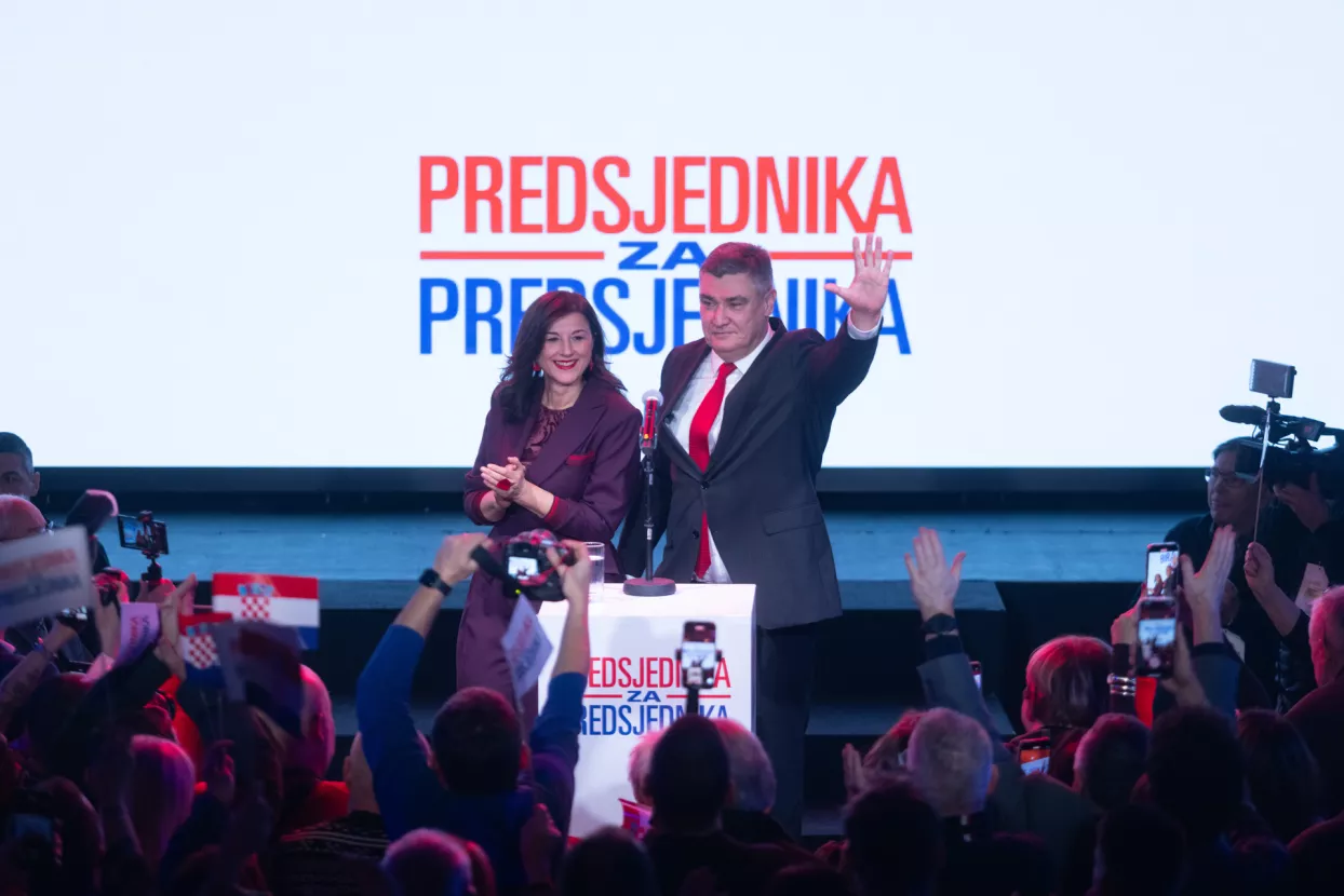 Obraćanje Zorana Milanovića nakon prvog kruga izbora za Predsjednika Republike.