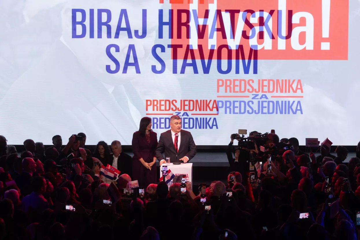 Obraćanje Zorana Milanovića nakon prvog kruga izbora za Predsjednika Republike.