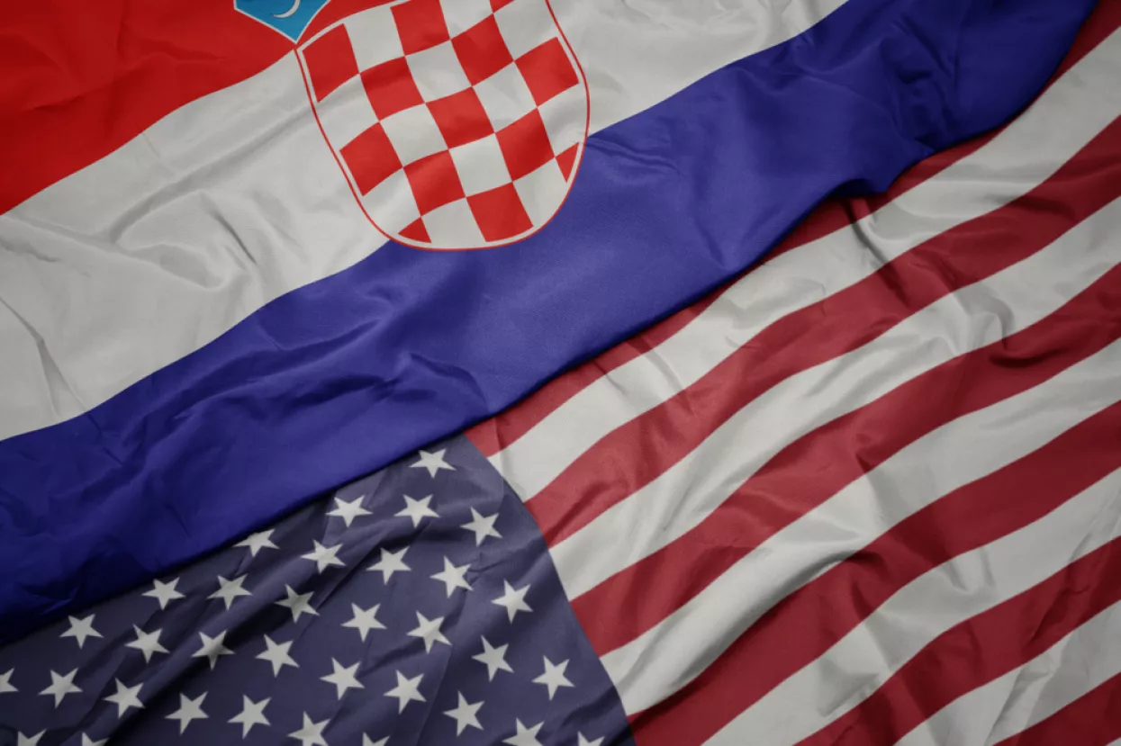 Hrvatska, SAD, Amerika, Croatia, USA, zastava, zastave