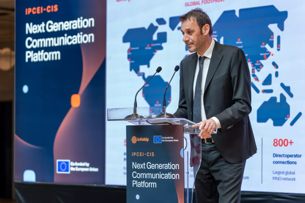 Silvio Kutić, glavni izvr&scaron;ni direktor InfobipaIPCEI-CIS event u Infobipu