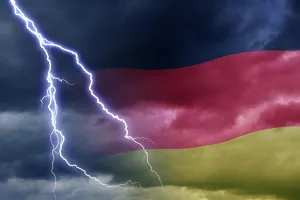 Njemačka, recesija, pad, grmljavina, nevrijeme