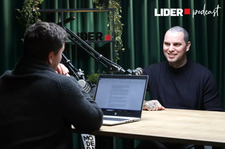 Mario Mandarić i voditelj Roko Kalafatić, 106. epizoda Liderova podcasta 