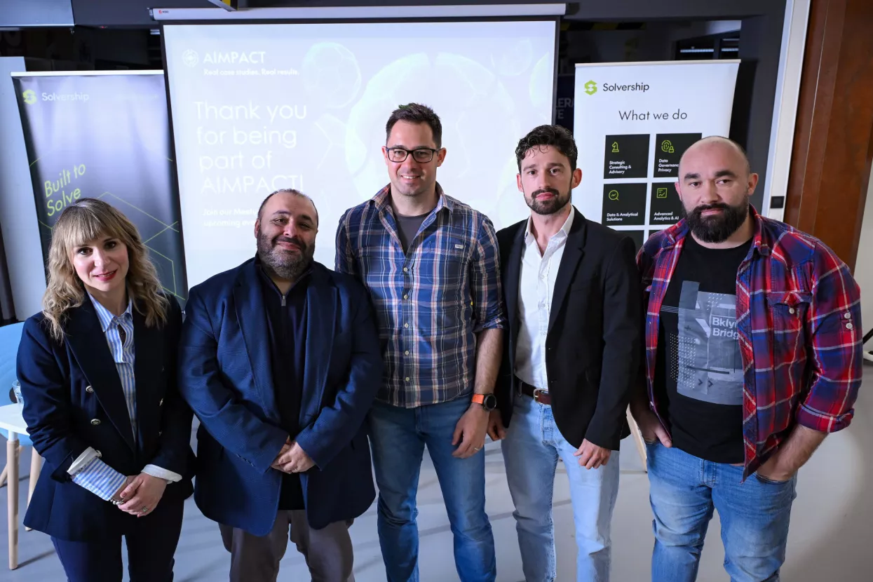 19.03.2025., Zagreb - Meetup event naziva Smart Scouting: Finding the Next Superstar with AI. Sudjeluju: Ren&eacute; Saggiadi (Sport Republic), Marko Sukreski (Ultrax), Mihael Mindjek (GNK Dinamo), Marko Stajcer i Ines Ronko Manz iz Solvershipa.