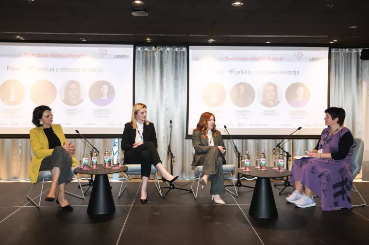 Budućnost obiteljskih tvrtki. Panel: HR pristupi u procesu akvizicja.Jelena Jelinić Cvirn, Ana Oreb, Silvija Kufner Hopp, Hrvojka Kutle