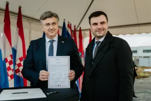 Predsjednik Vlade RH Andrej Plenković i župan Sisačko-moslavačke županije Ivan Celjak