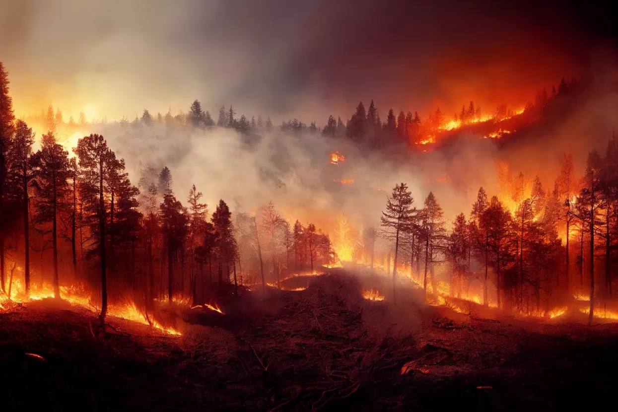 &Scaron;umski požar, prirodne katastrofe