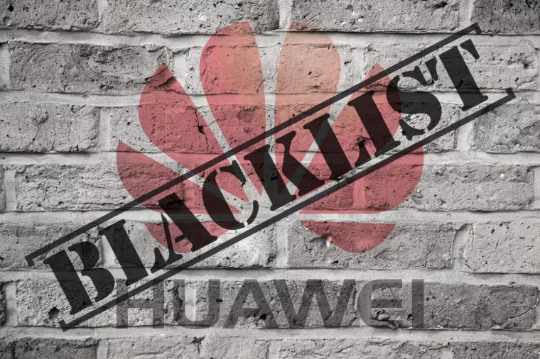 Huawei logo, zabrana