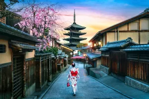 Yasaka Pagoda in Kyoto, Japan.