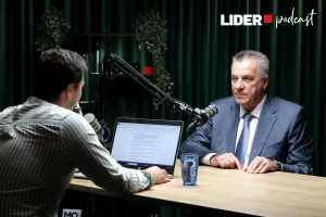 Osnivač i predsjednik Uprave Ing-Grada Branislav Brizar s voditeljem Rokom Kalafatićem u 117. epizodi Liderova podcasta 