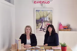 Jelena Kovačić i Jelena Brezovec, suosnivačice izdavačke tvrtke Evenio 