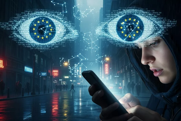 Chat control, digitalni nadzor, EU nadzor, nadzor stanovni&scaron;tva, digitalne komunikacije