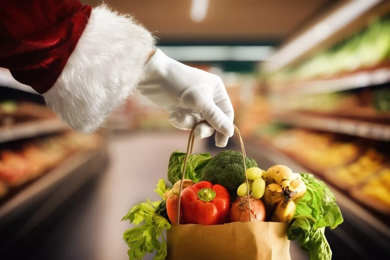 božićna ko&scaron;arica, potro&scaron;nja, kupnja, kupovina, shopping