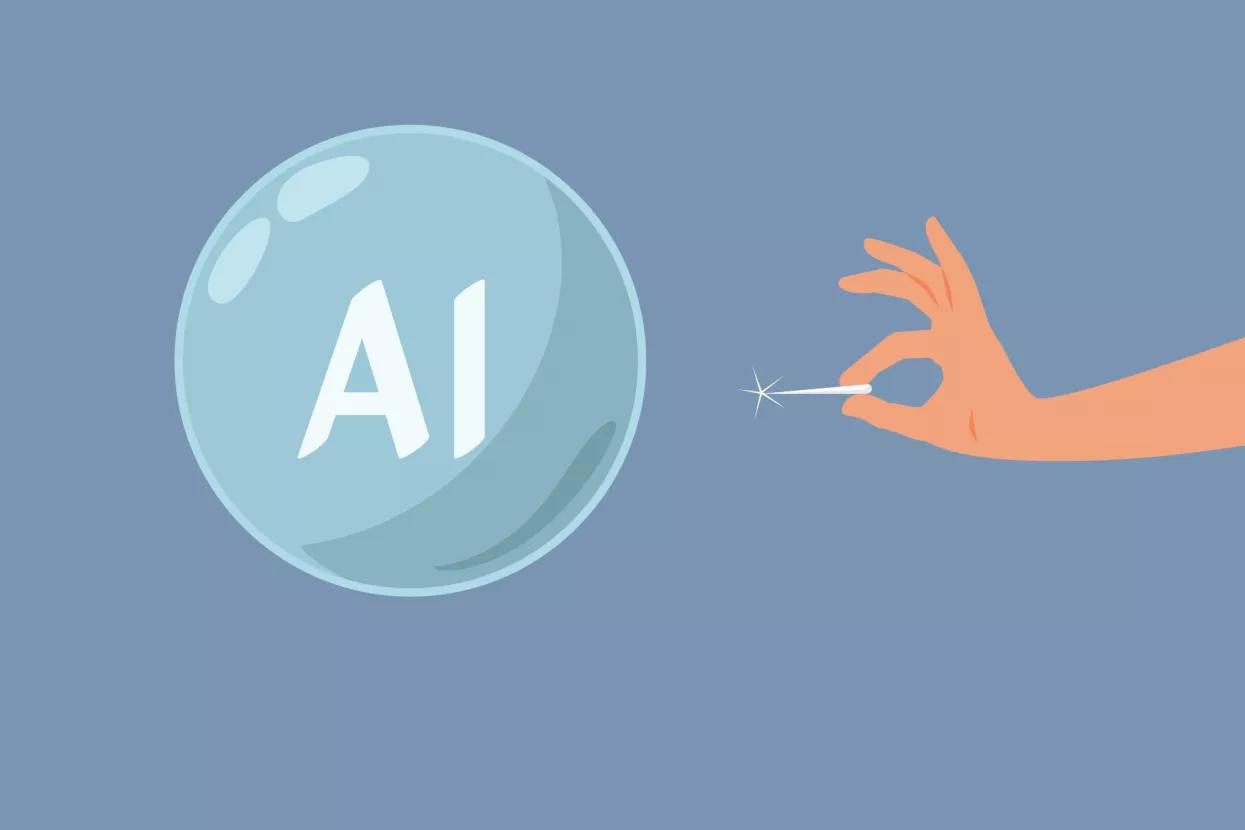 AI bubble burst, AI balon pucanje, umjetna inteligencija